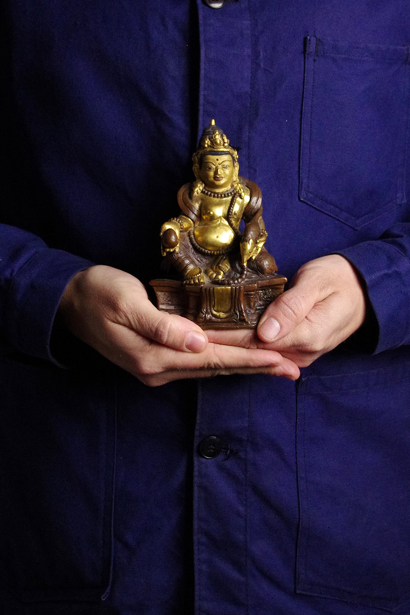 Statuette Boudhiste de Jambhala . Tibet