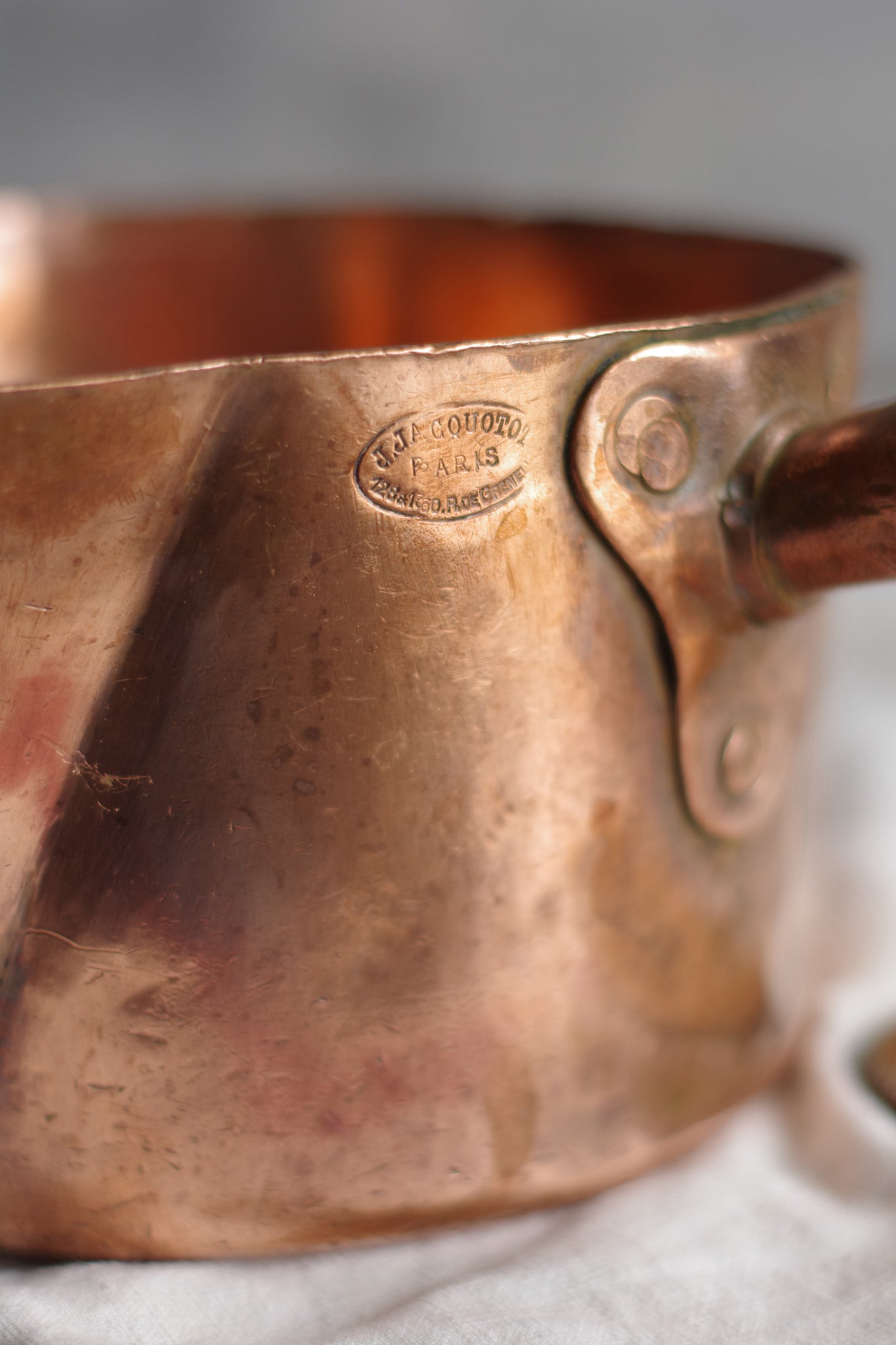 Casserole à caramel en cuivre Jacquotot Paris