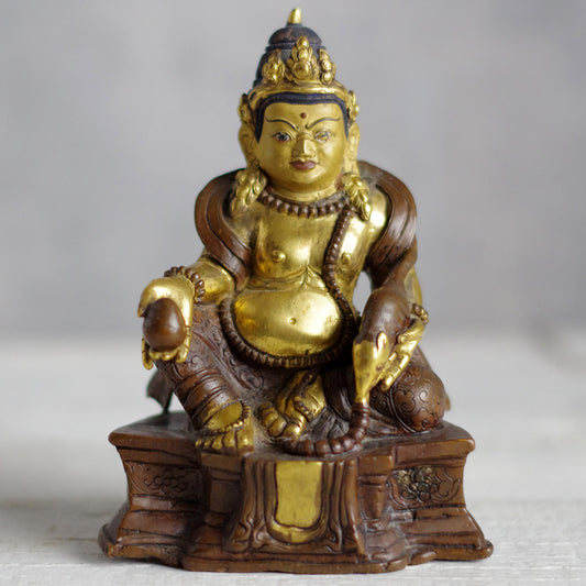 Statuette Boudhiste de Jambhala . Tibet