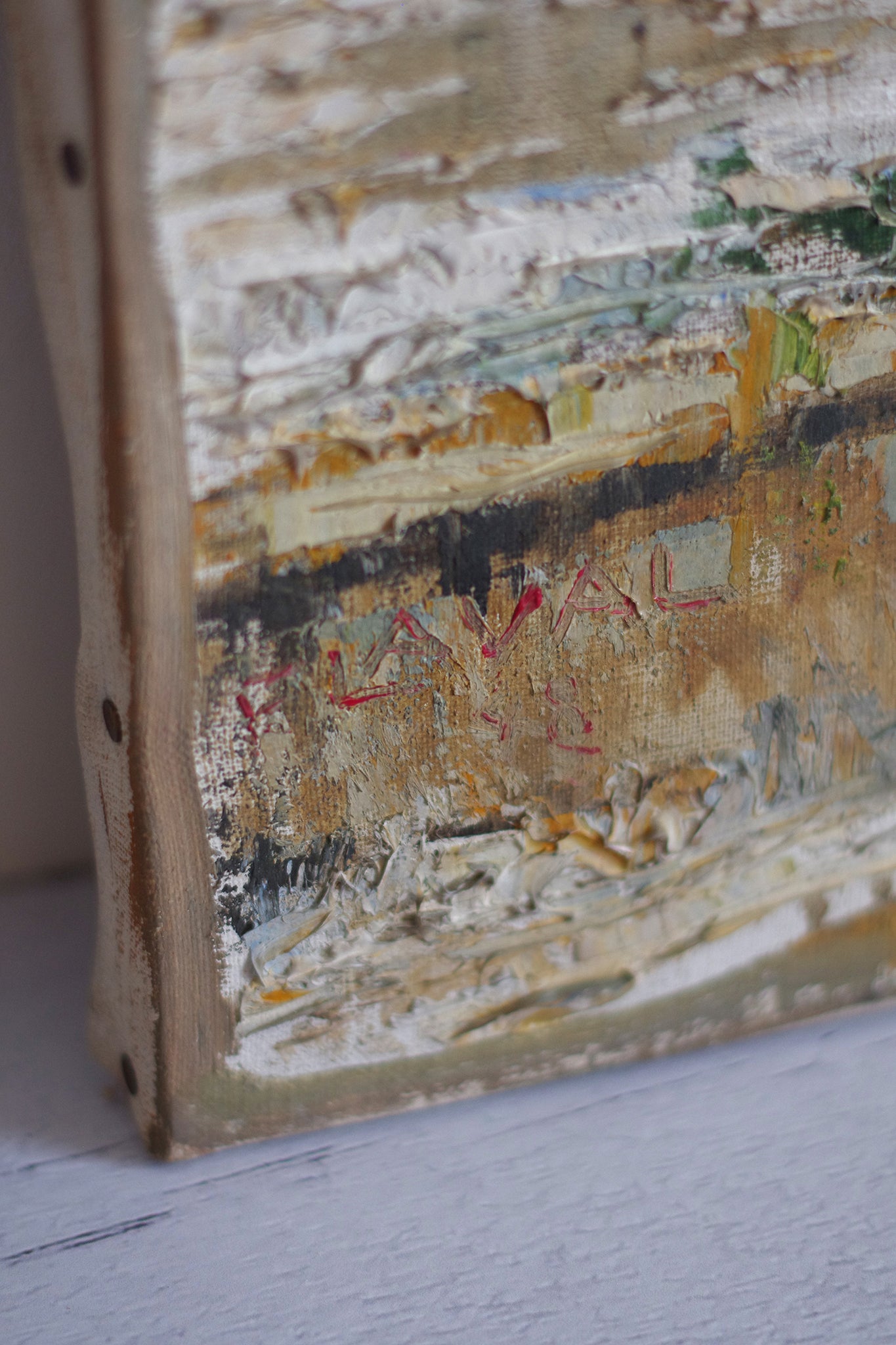 Notre Dame de Paris. Huile sur toile. Fernand LAVAL (1886-1966)