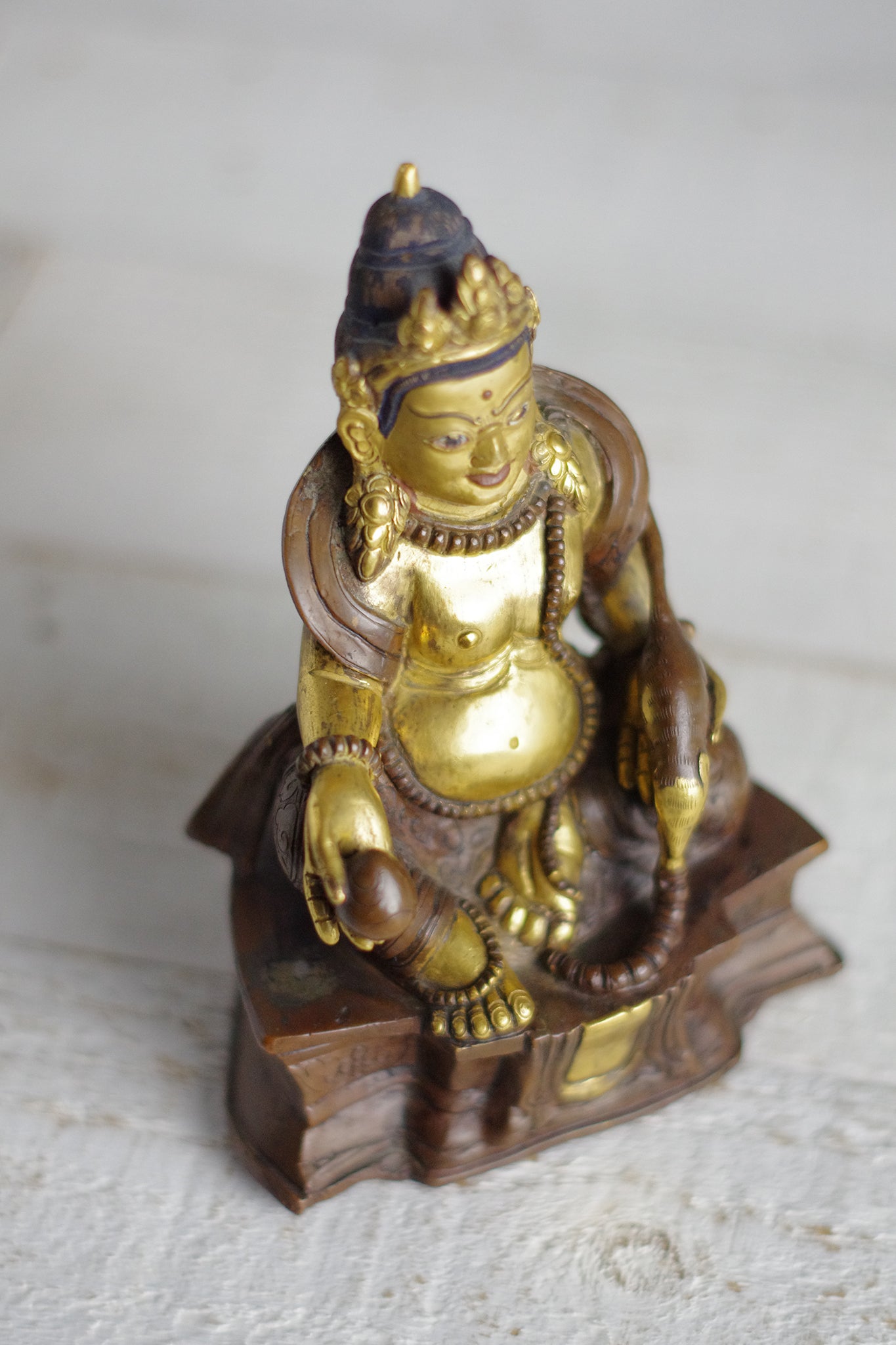Statuette Boudhiste de Jambhala . Tibet