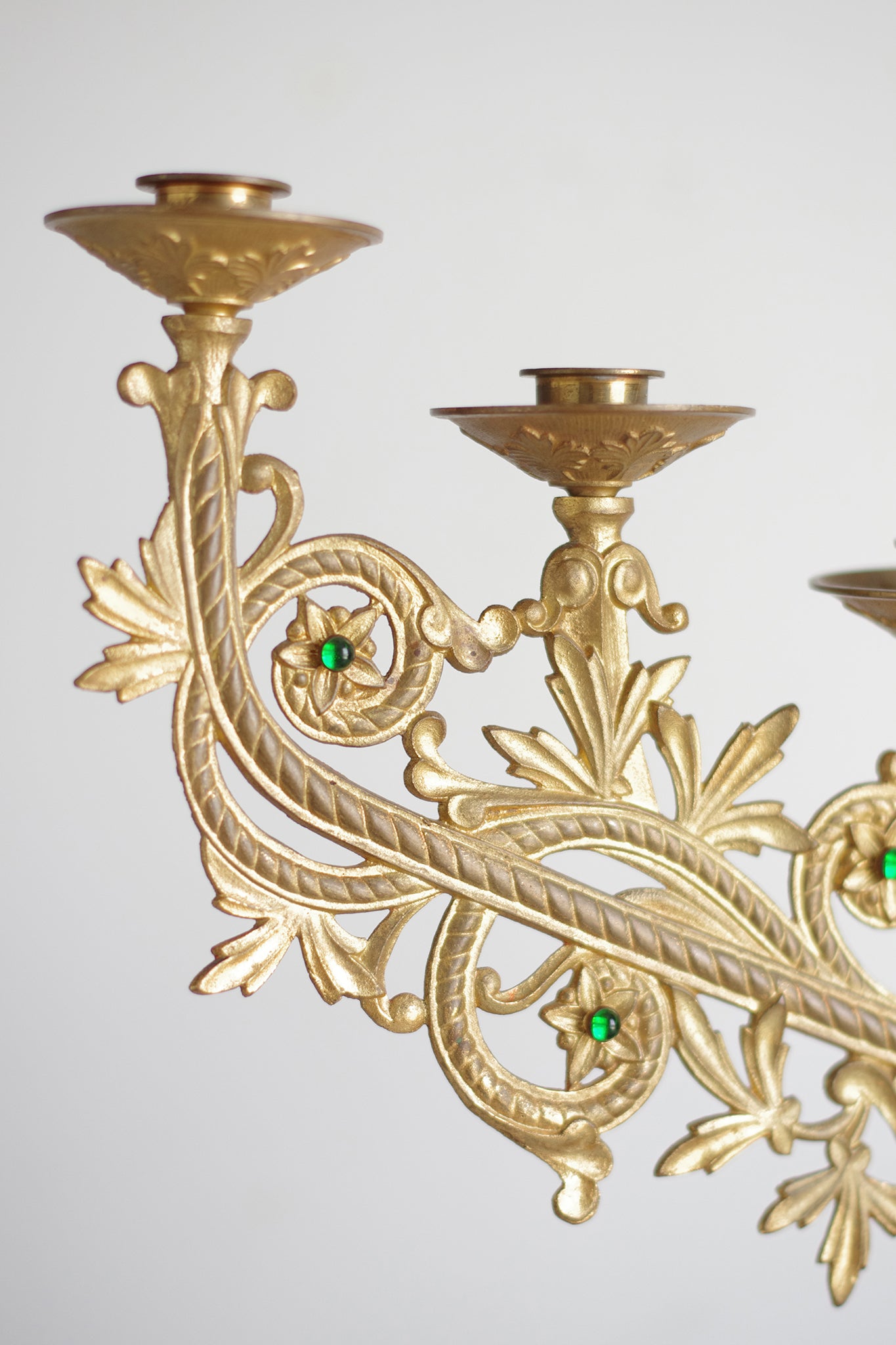 Antique bronze chandelier from the 19th century
