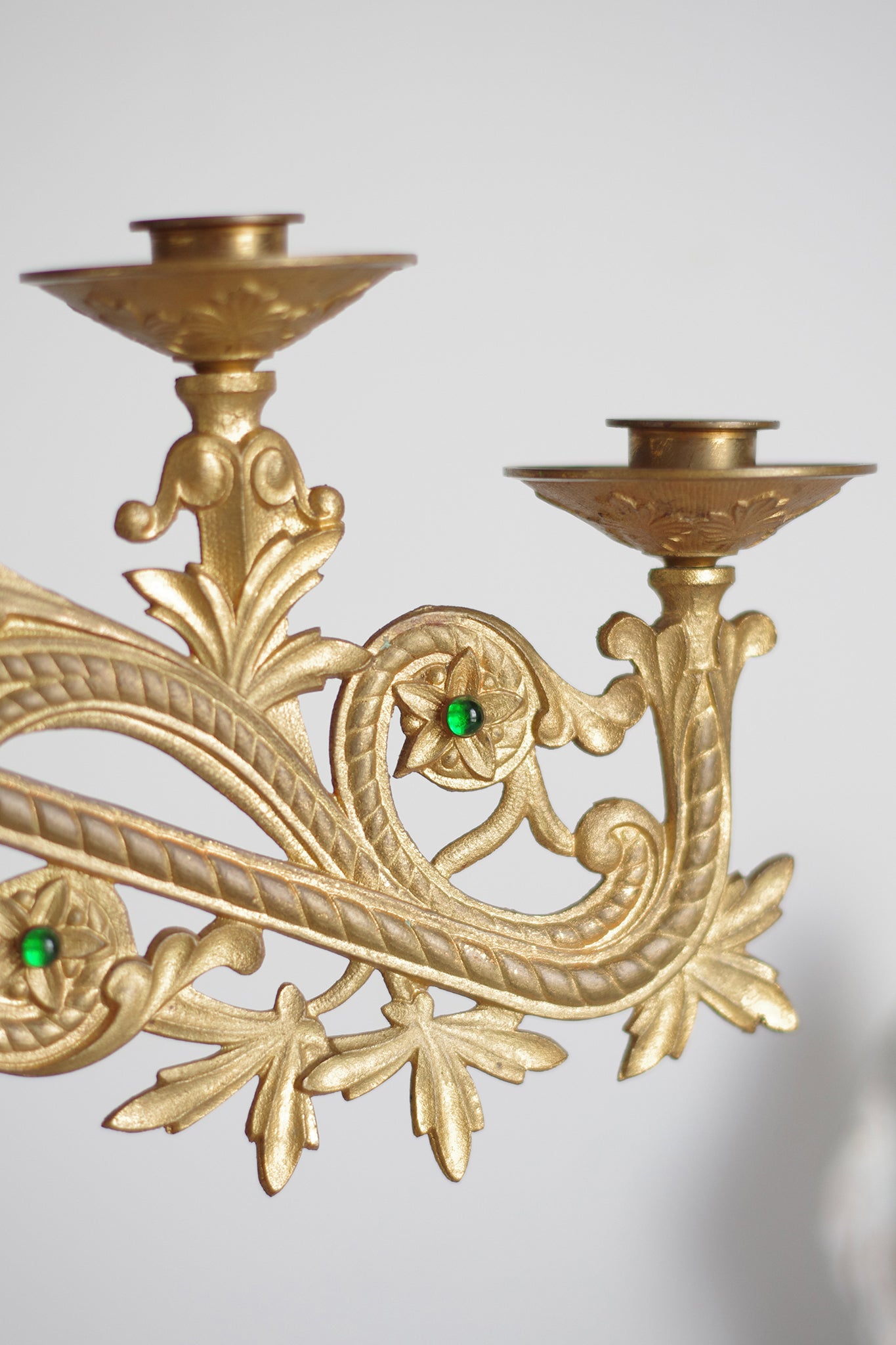 Antique bronze chandelier from the 19th century