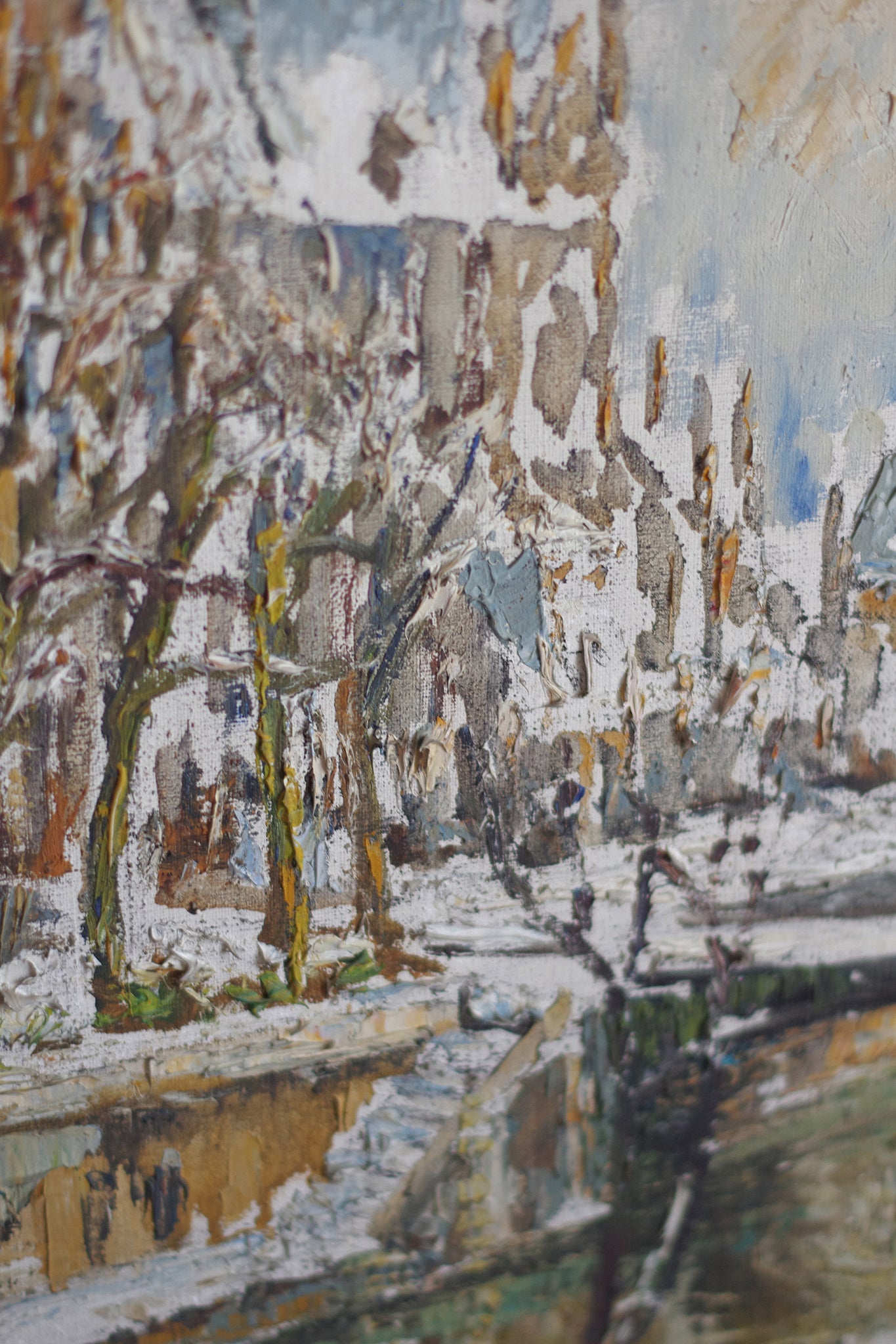 Notre Dame de Paris. Huile sur toile. Fernand LAVAL (1886-1966)