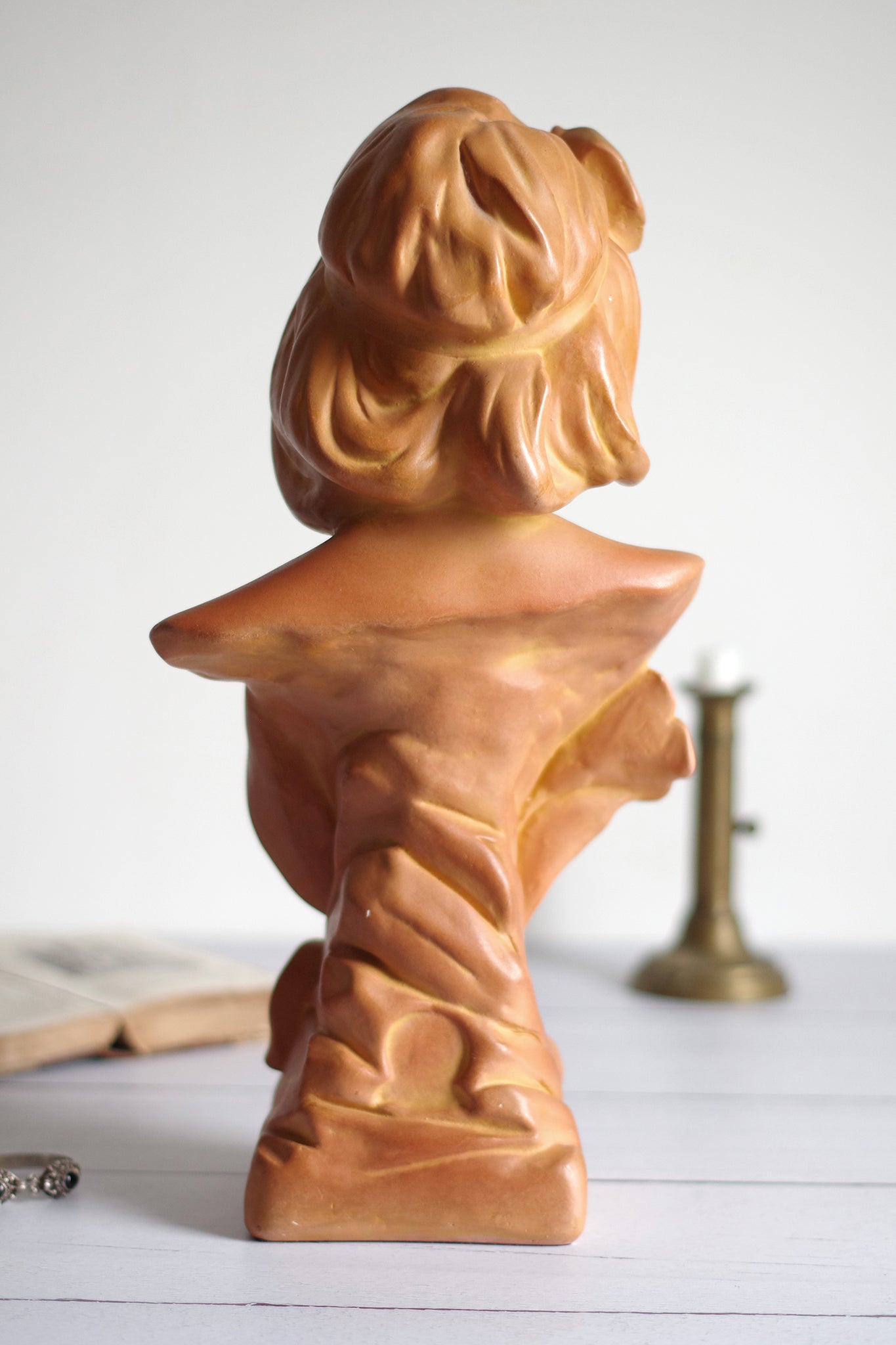 Buste de femme art nouveau Lysis en plâtre