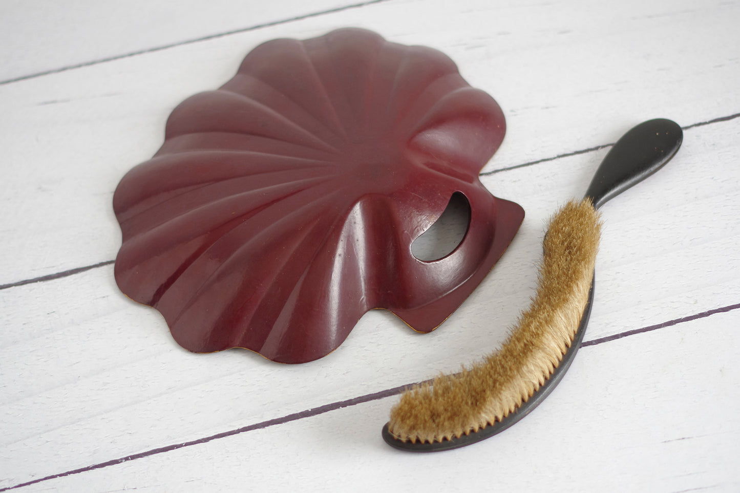 Ramasse-miettes époque Napoléon III. Décor Japonisant