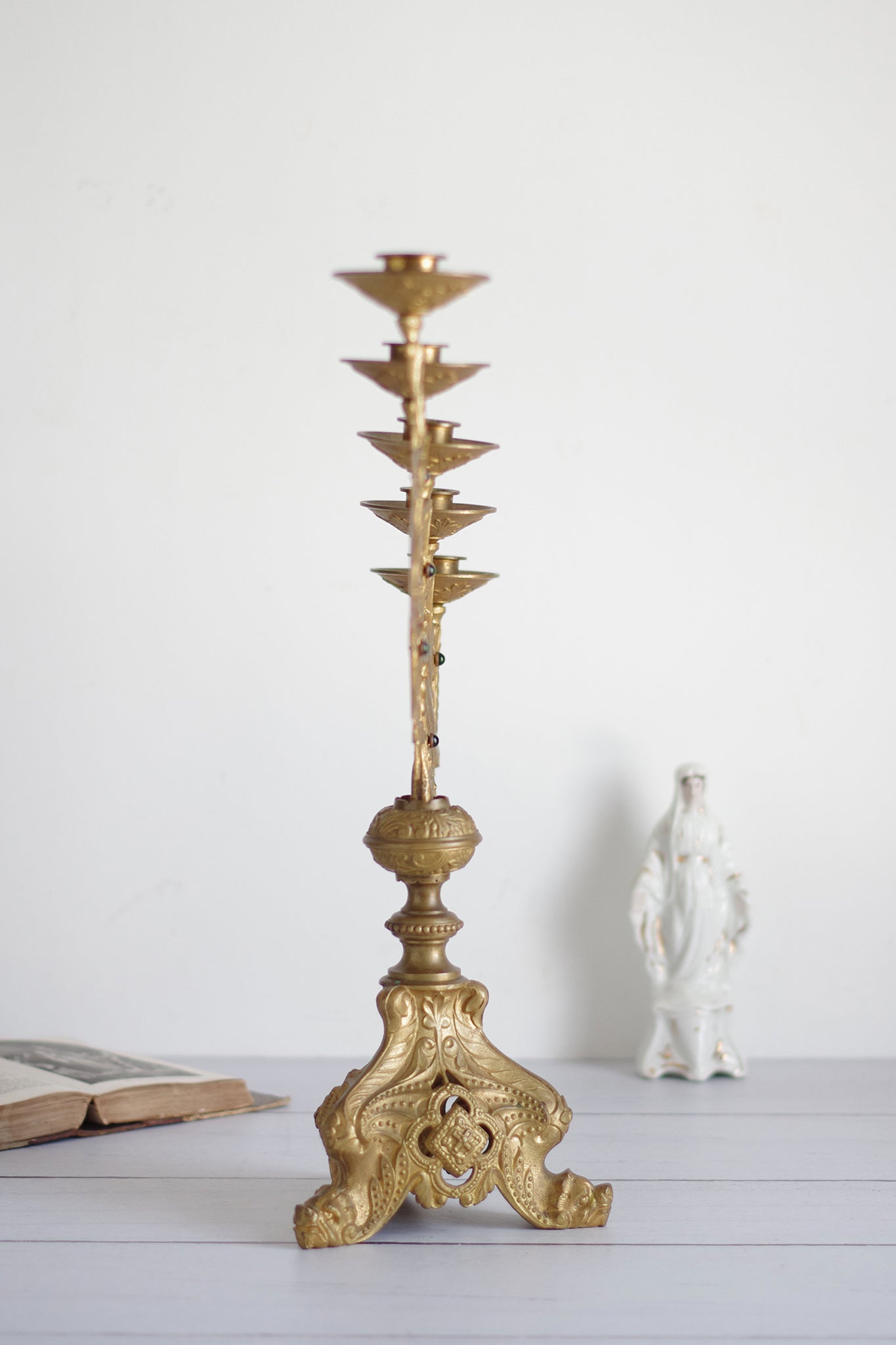 Antique bronze chandelier from the 19th century